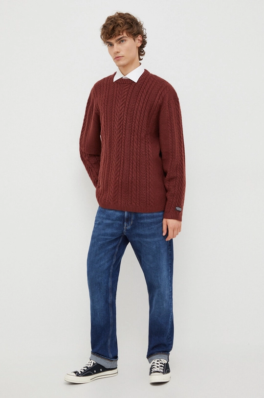 Πουλόβερ Levi's A0708.0014 καφέ AW23