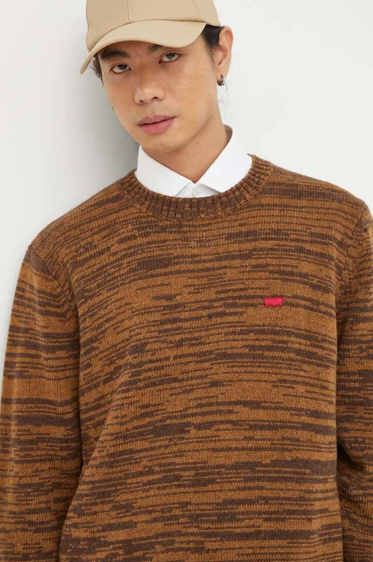 brązowy Levi's sweter wełniany