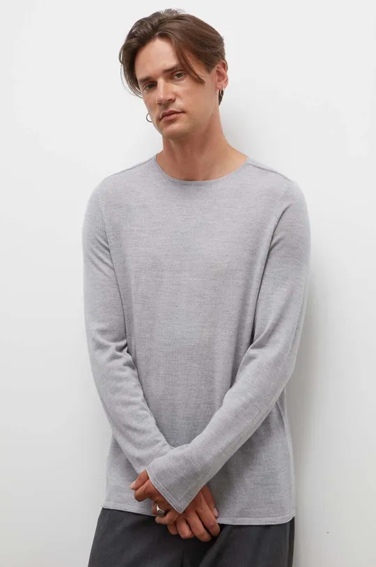 Шерстяной свитер Drykorn серый