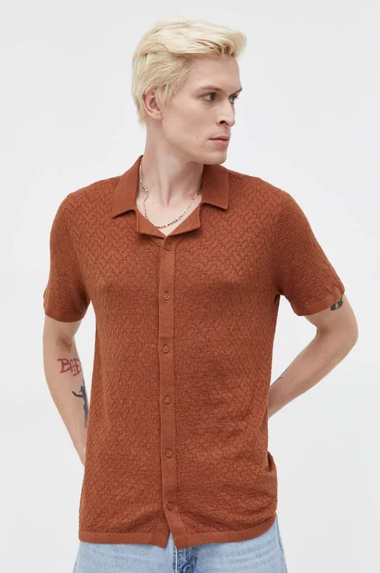 brązowy Hollister Co. koszula Męski