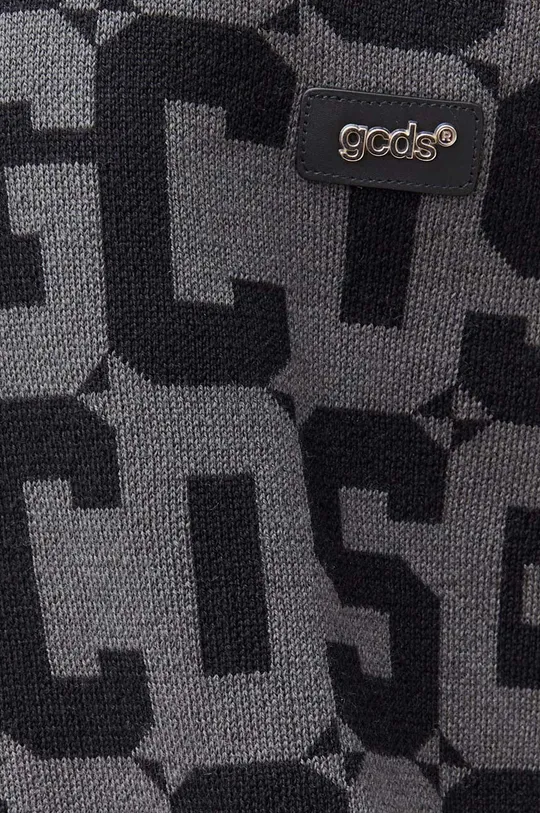 czarny GCDS sweter wełniany