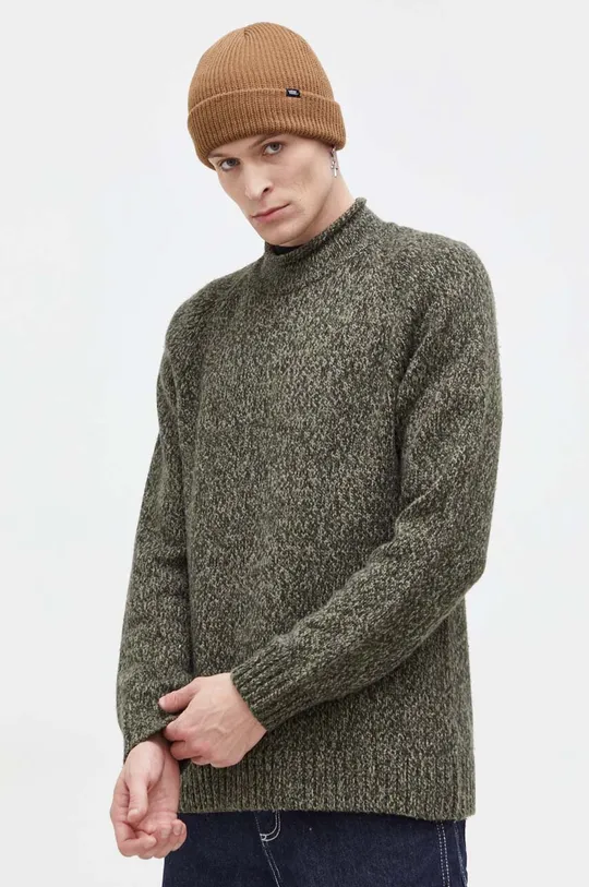 zöld Abercrombie & Fitch gyapjúkeverék pulóver Férfi