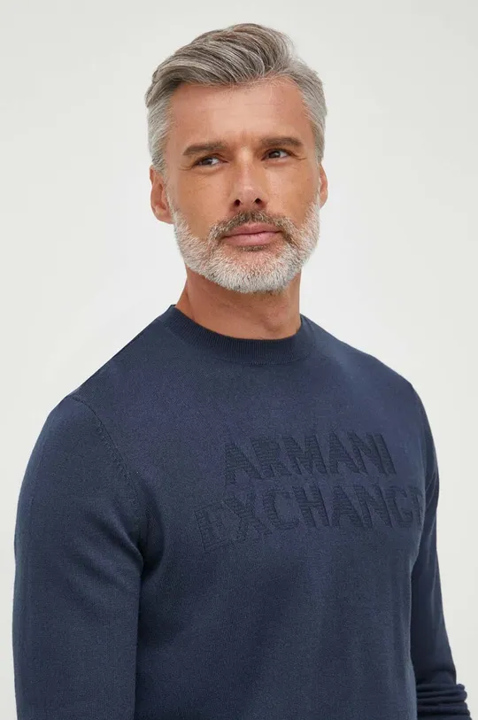 темно-синій Вовняний светр Armani Exchange