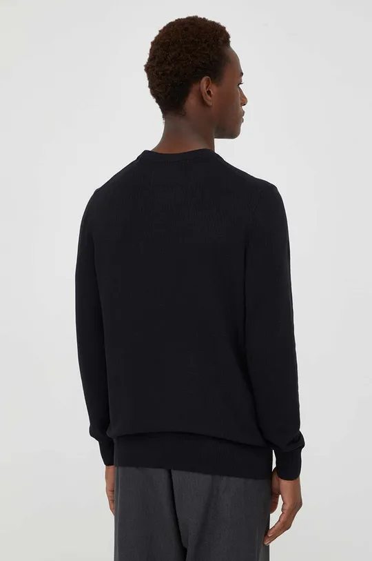 Βαμβακερό πουλόβερ Marc O'Polo μαύρο