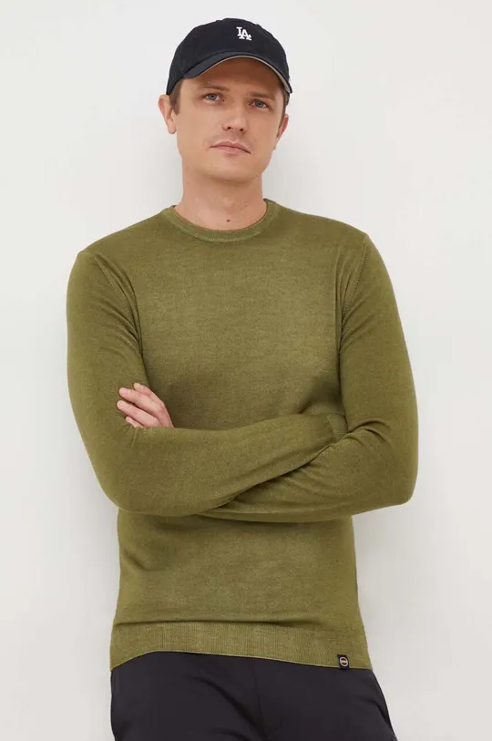 зелёный Шерстяной свитер Colmar Мужской