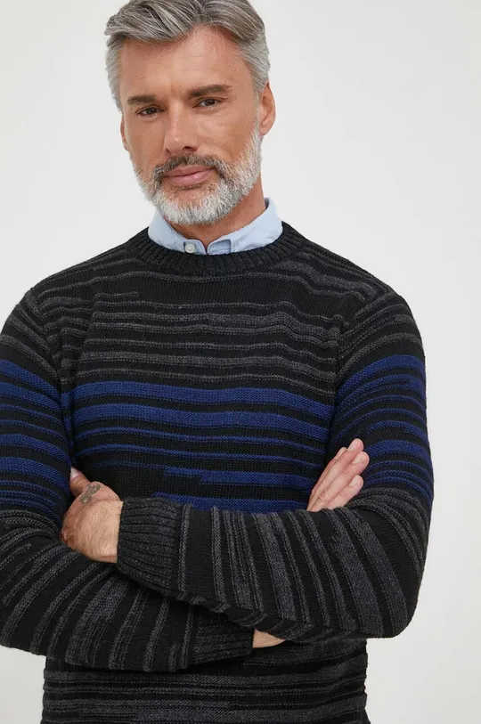 grigio Sisley maglione in misto lana