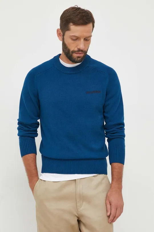Tommy Hilfiger sweter bawełniany bawełna niebieski MW0MW33134