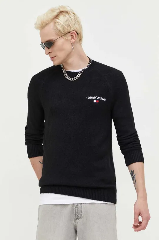 črna Pulover Tommy Jeans