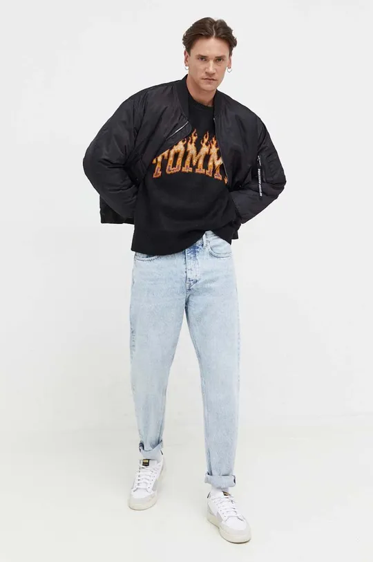 Tommy Jeans sweter czarny