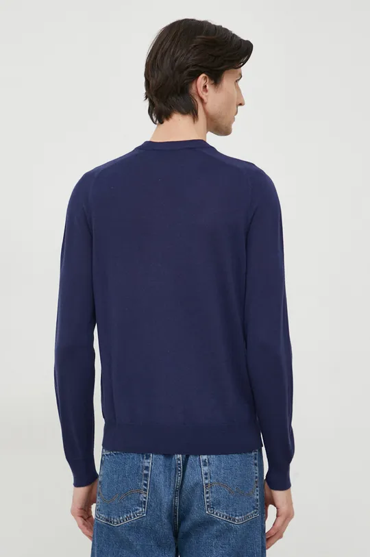 Вовняний светр Trussardi темно-синій