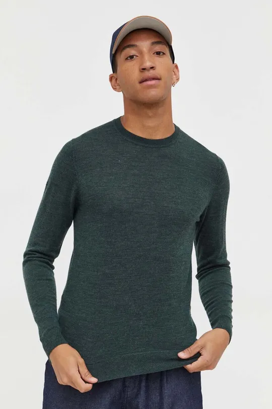 zelená Vlnený sveter Superdry Pánsky
