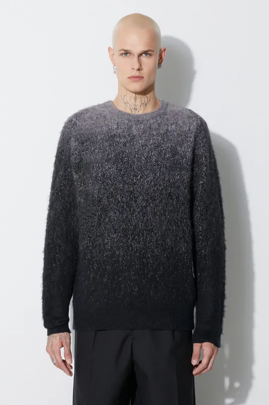 negru Taikan pulover Gradient Knit Sweater De bărbați
