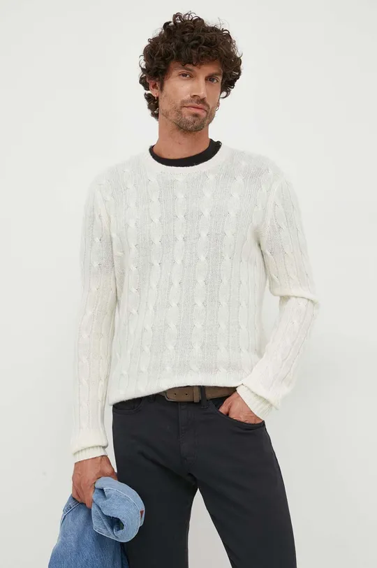 bézs Polo Ralph Lauren kasmír pulóver Férfi
