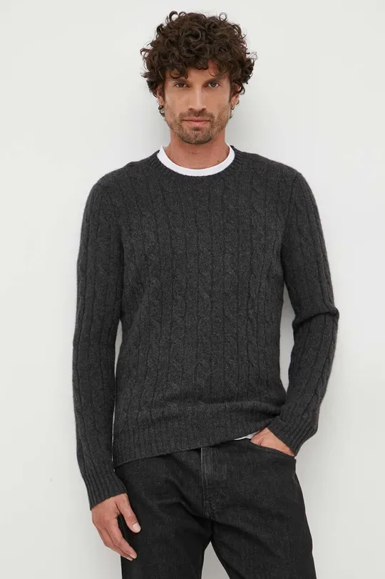 sivá Kašmírový sveter Polo Ralph Lauren