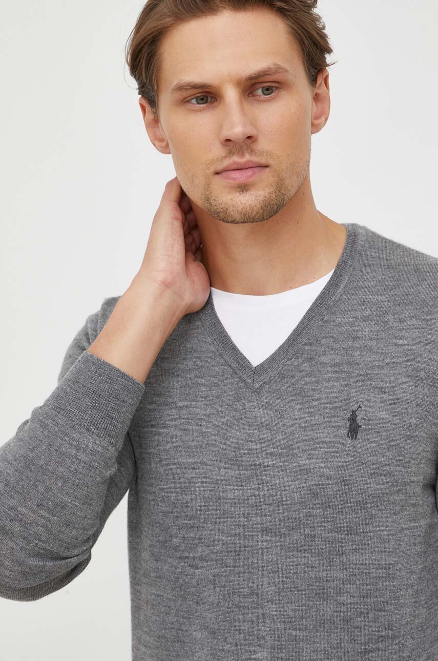 Hackett London Maglione Uomo In Lana D'Agnello Con Scollo A V – Morbido E Classico, 100% Lana