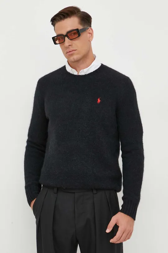 čierna Vlnený sveter Polo Ralph Lauren Pánsky