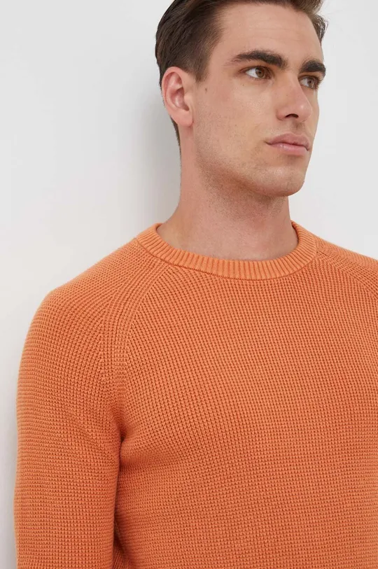 narančasta Pamučni pulover Calvin Klein Jeans