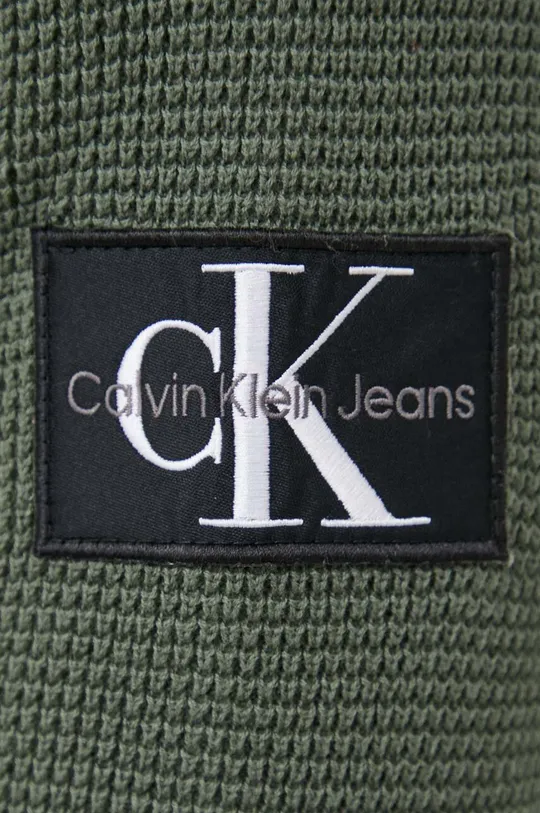 zelena Pamučni pulover Calvin Klein Jeans