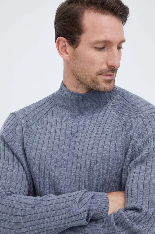 серый Шерстяной свитер Calvin Klein