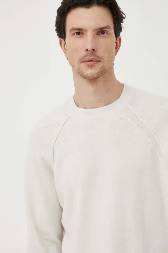 béžová Vlnený sveter Calvin Klein Pánsky