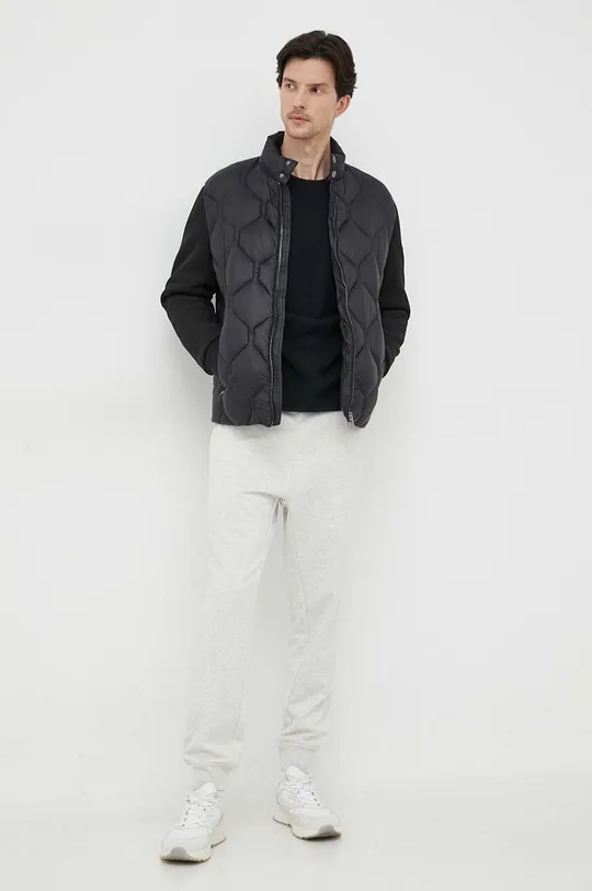 Vlnený sveter Calvin Klein čierna