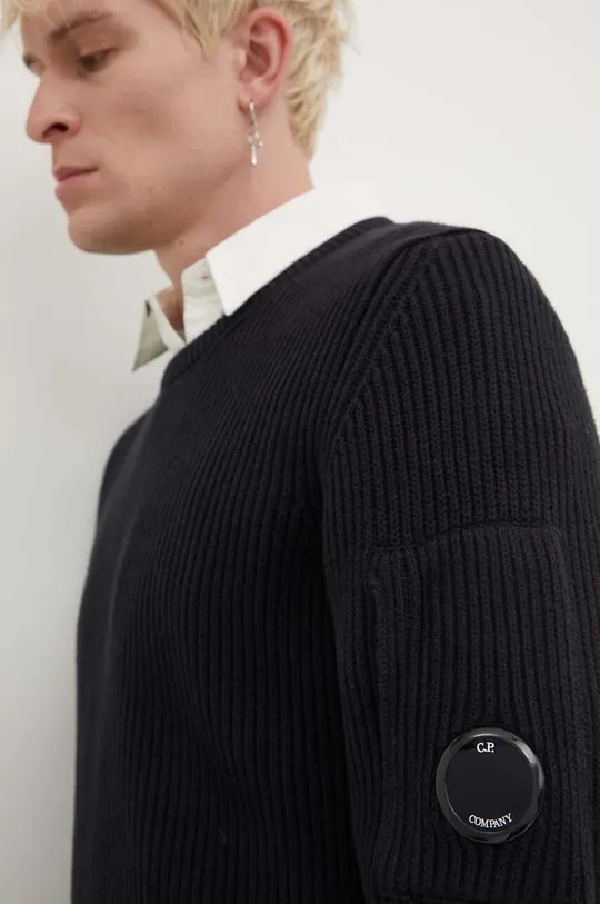 C.P. Company pulover FULL RIB CREW NECK JUMPER De bărbați