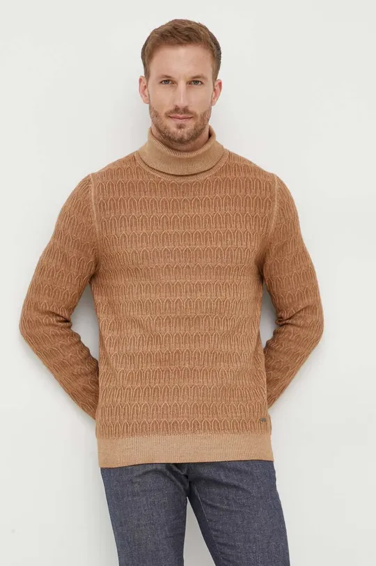brązowy Joop! sweter wełniany