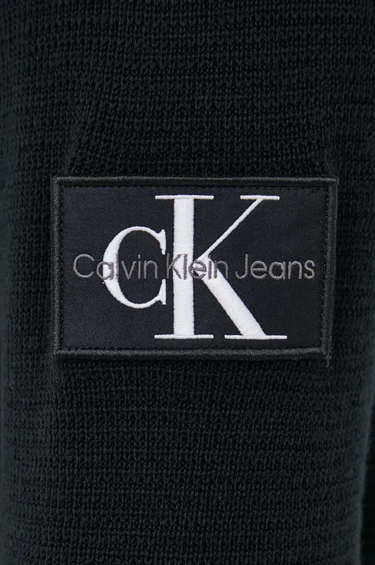 fekete Calvin Klein Jeans gyapjú pulóver