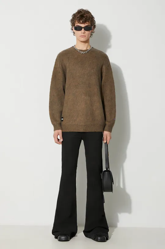 Manastash sweter z domieszką wełny Aberdeen Sweater brązowy