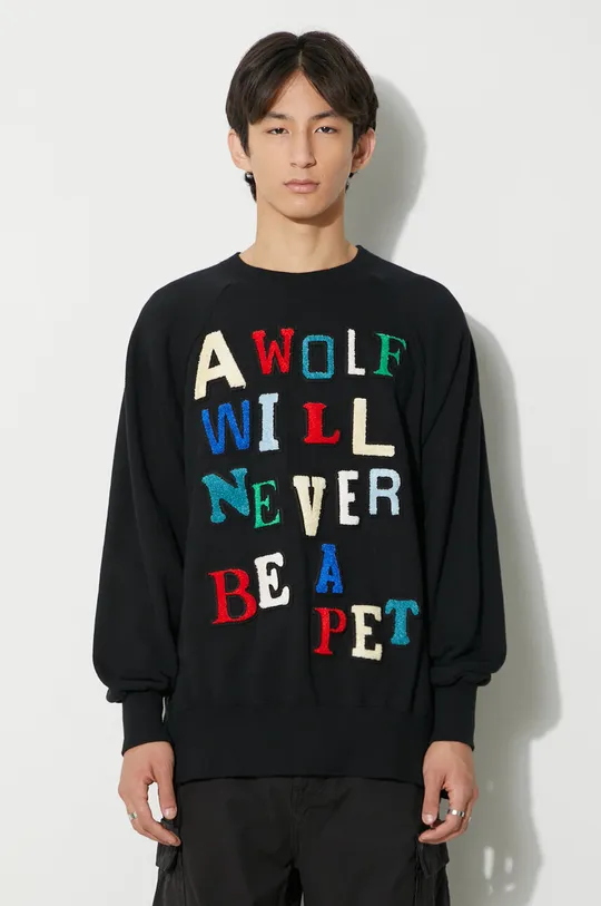 czarny Undercover bluza bawełniana Sweatshirt