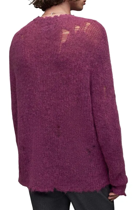 AllSaints sweter z domieszką wełny Bleaker różowy