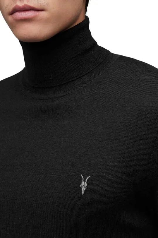 Μάλλινο πουλόβερ AllSaints Mode μαύρο