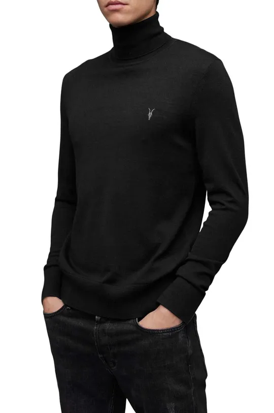 μαύρο Μάλλινο πουλόβερ AllSaints Mode