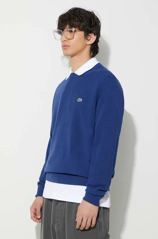blu Lacoste maglione in lana