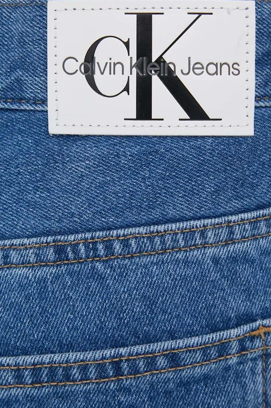 Rifľové krátke nohavice Calvin Klein Jeans Dámsky