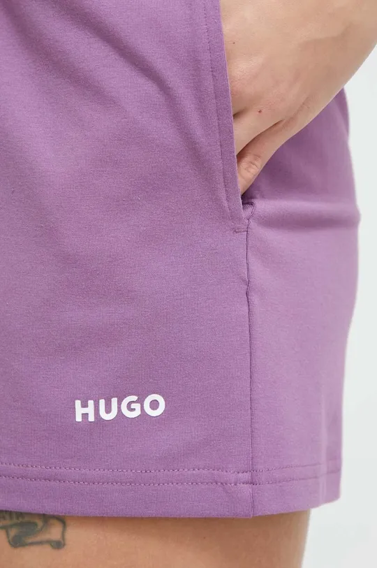 ljubičasta Homewear kratke hlače HUGO