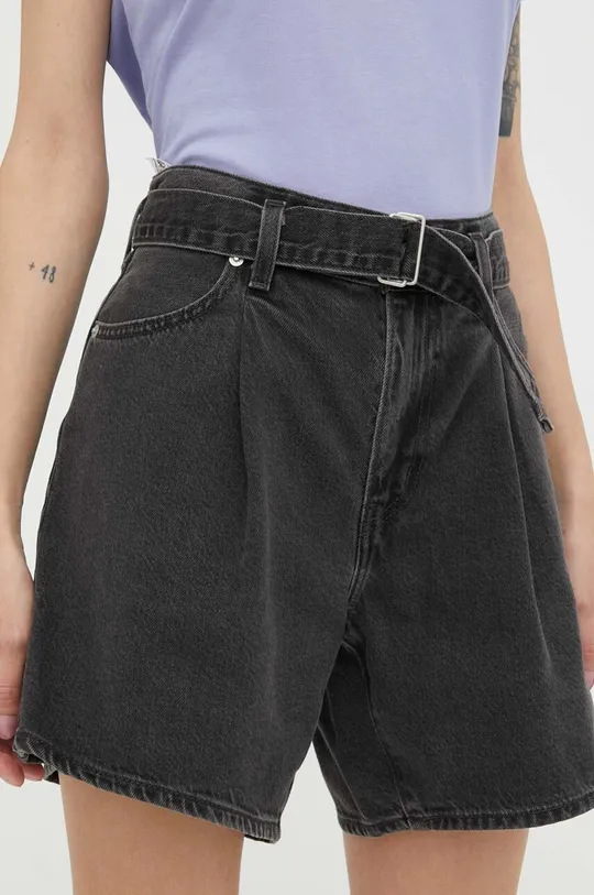 czarny Levi's szorty jeansowe Damski