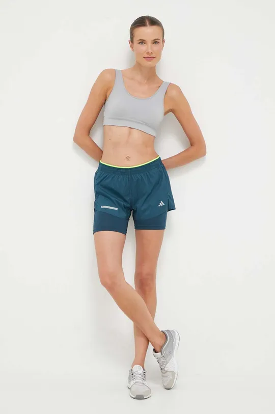 adidas Performance rövidnadrág futáshoz Ultimate zöld