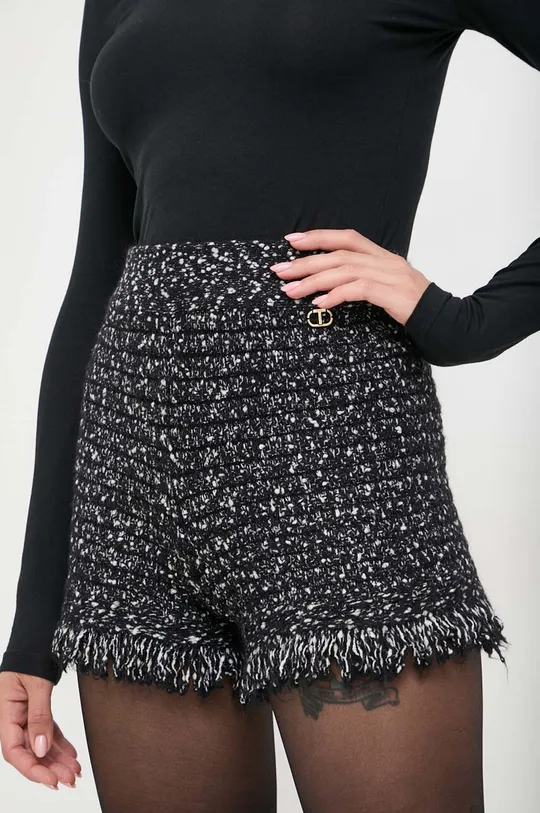 nero Twinset shorts con aggiunta di lana Donna