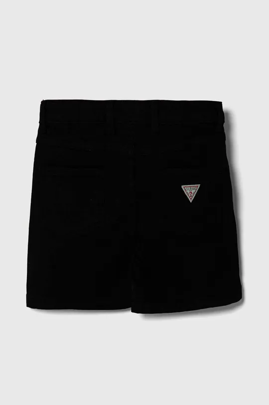 Detské rifľové krátke nohavice Guess čierna