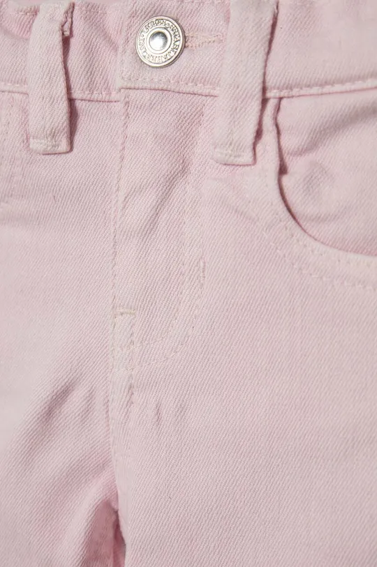 ružová Detské rifľové krátke nohavice Guess