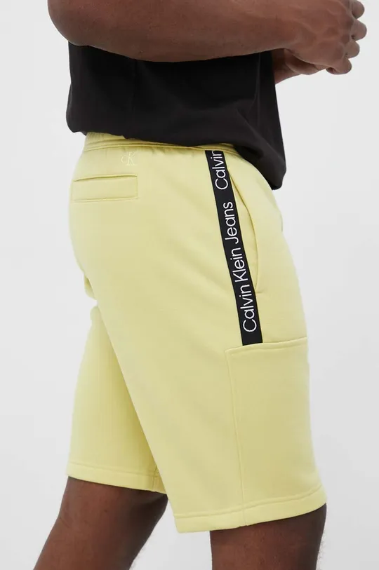 κίτρινο Σορτς Calvin Klein Jeans