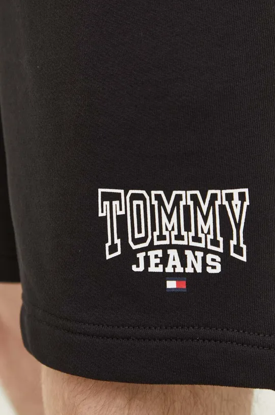 чёрный Хлопковые шорты Tommy Jeans