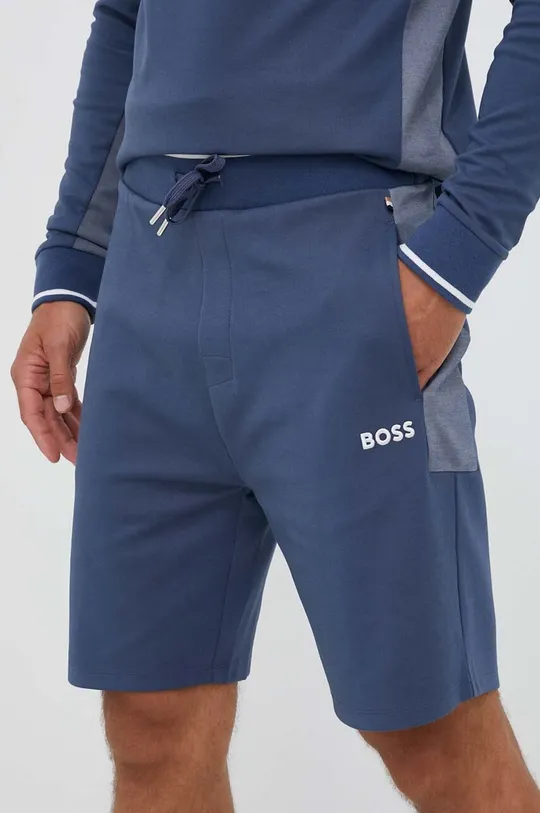 kék BOSS rövidnadrág otthoni viseletre