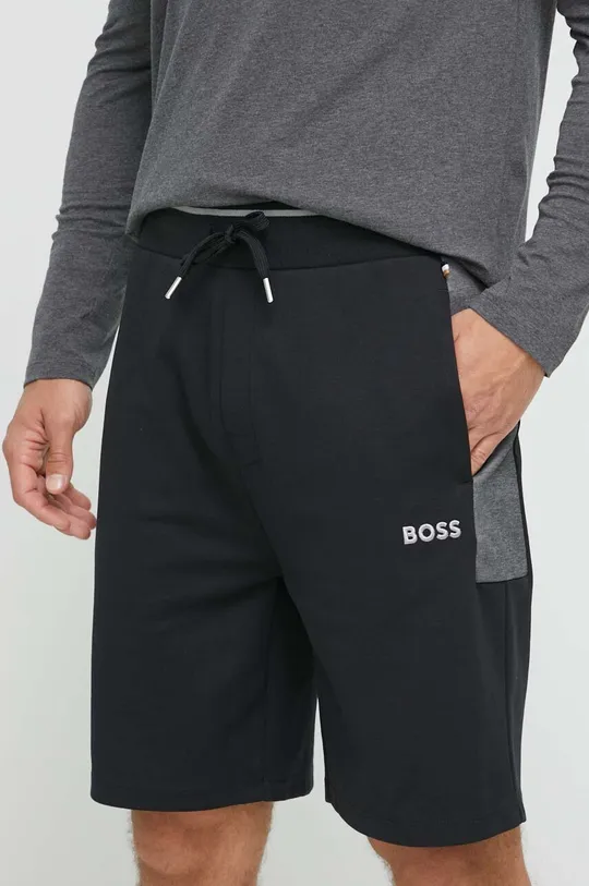 crna Homewear kratke hlače BOSS Muški