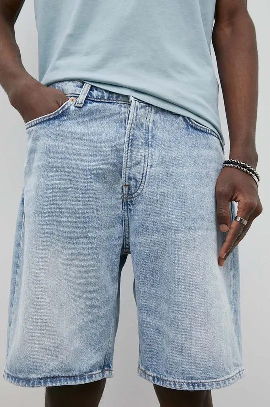 niebieski Samsoe Samsoe szorty jeansowe Eddie Męski