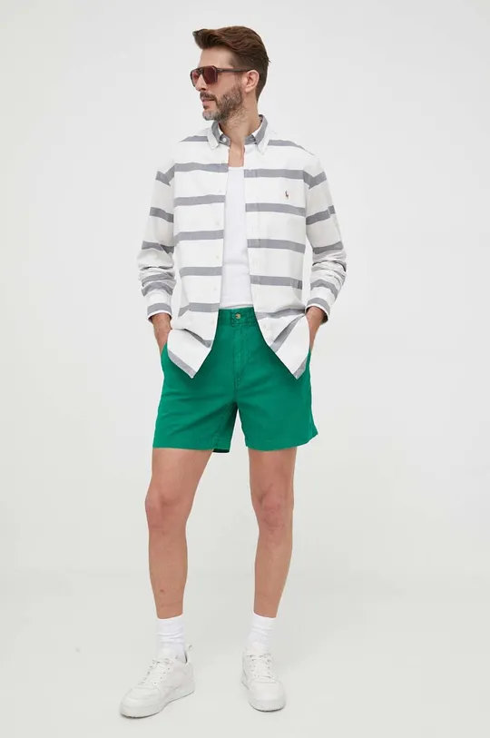 Bavlnené šortky Polo Ralph Lauren zelená