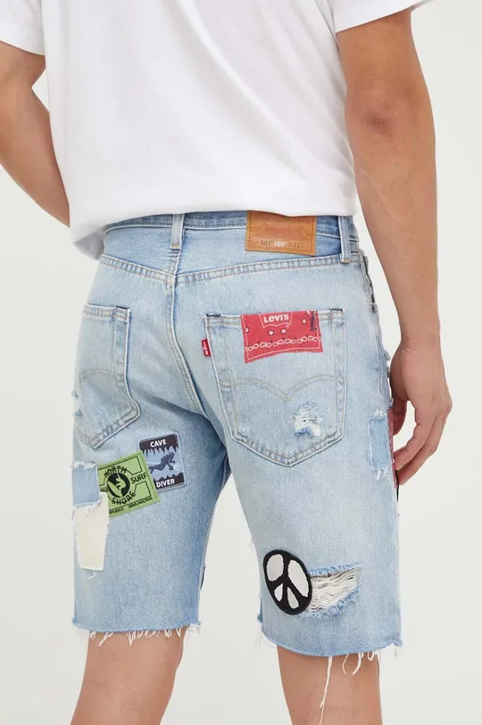 Levi's szorty jeansowe 501 SHORTS Materiał zasadniczy: 100 % Bawełna, Wstawki: 50 % Bawełna, 50 % Poliester, Aplikacja: 65 % Poliester, 35 % Bawełna