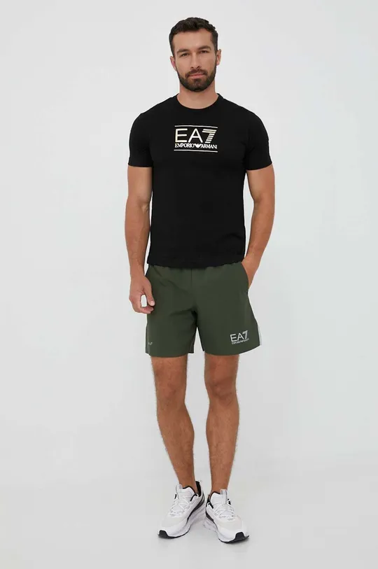 Kratke hlače EA7 Emporio Armani zelena