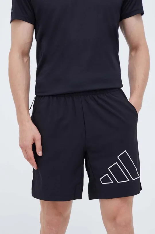 crna Kratke hlače za trening adidas Performance Train Icons Big Logo Muški